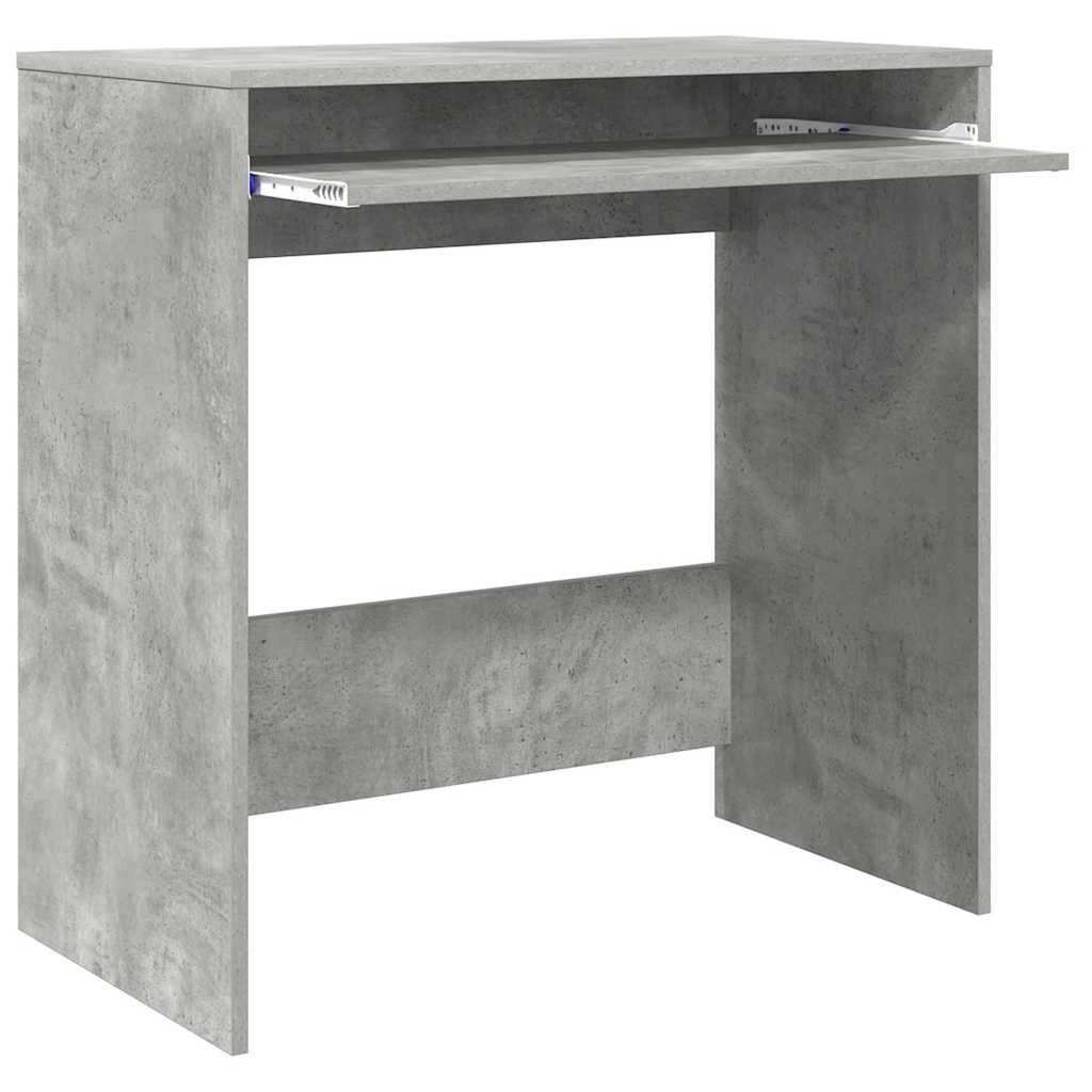 Scrivania Grigio cemento 77.5 x 43 x 79 cm Legno multistrato | homemem39