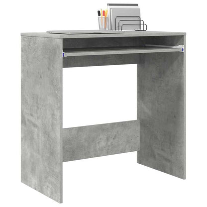 Scrivania Grigio cemento 77.5 x 43 x 79 cm Legno multistrato | homemem39