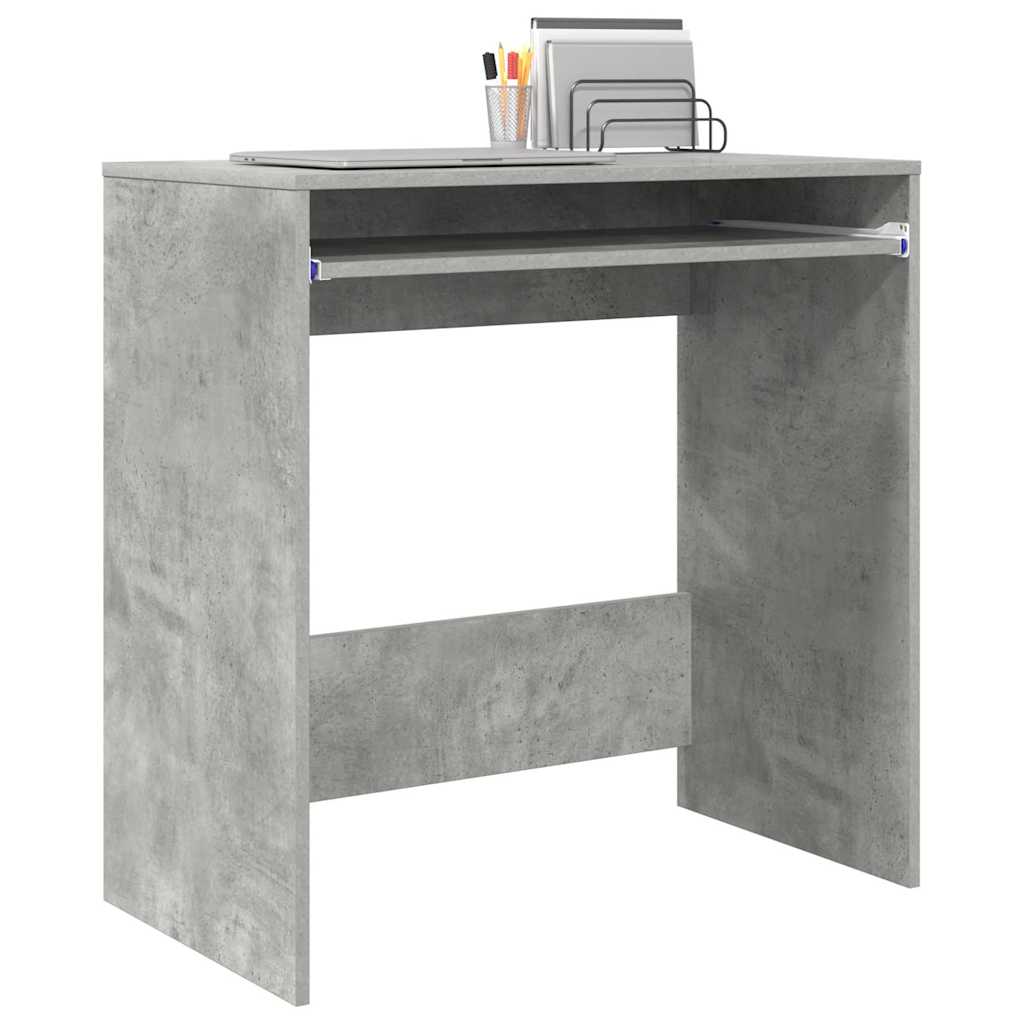 Scrivania Grigio cemento 77.5 x 43 x 79 cm Legno multistrato