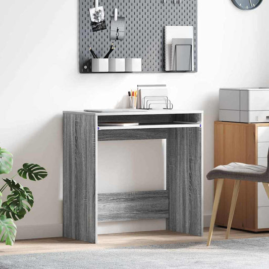 Scrivania Grigio Sonoma 77.5 x 43 x 79 cm Legno multistrato | homemem39