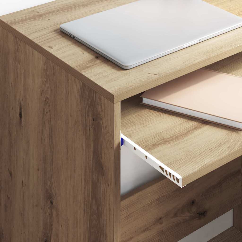 Scrivania con cassetto Rovere artigianale 77.5 x 43 x 79 cm | homemem39