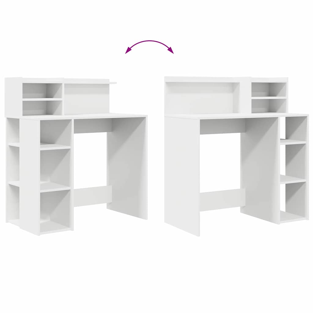 Scrivania Bianco 90 x 48 x 101,5 cm Legno multistrato