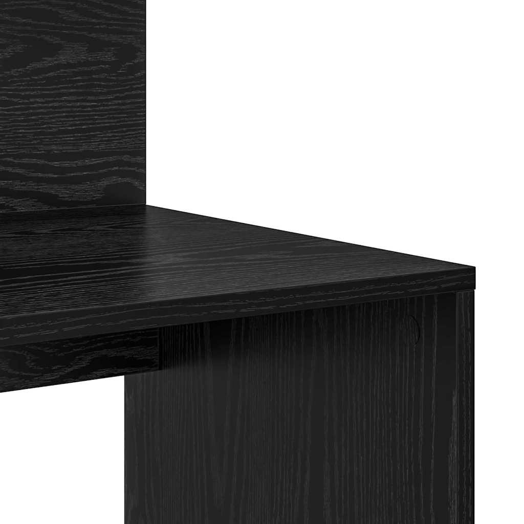 Scrivania Rovere Nero 90 x 48 x 101,5 cm Legno multistrato | homemem39