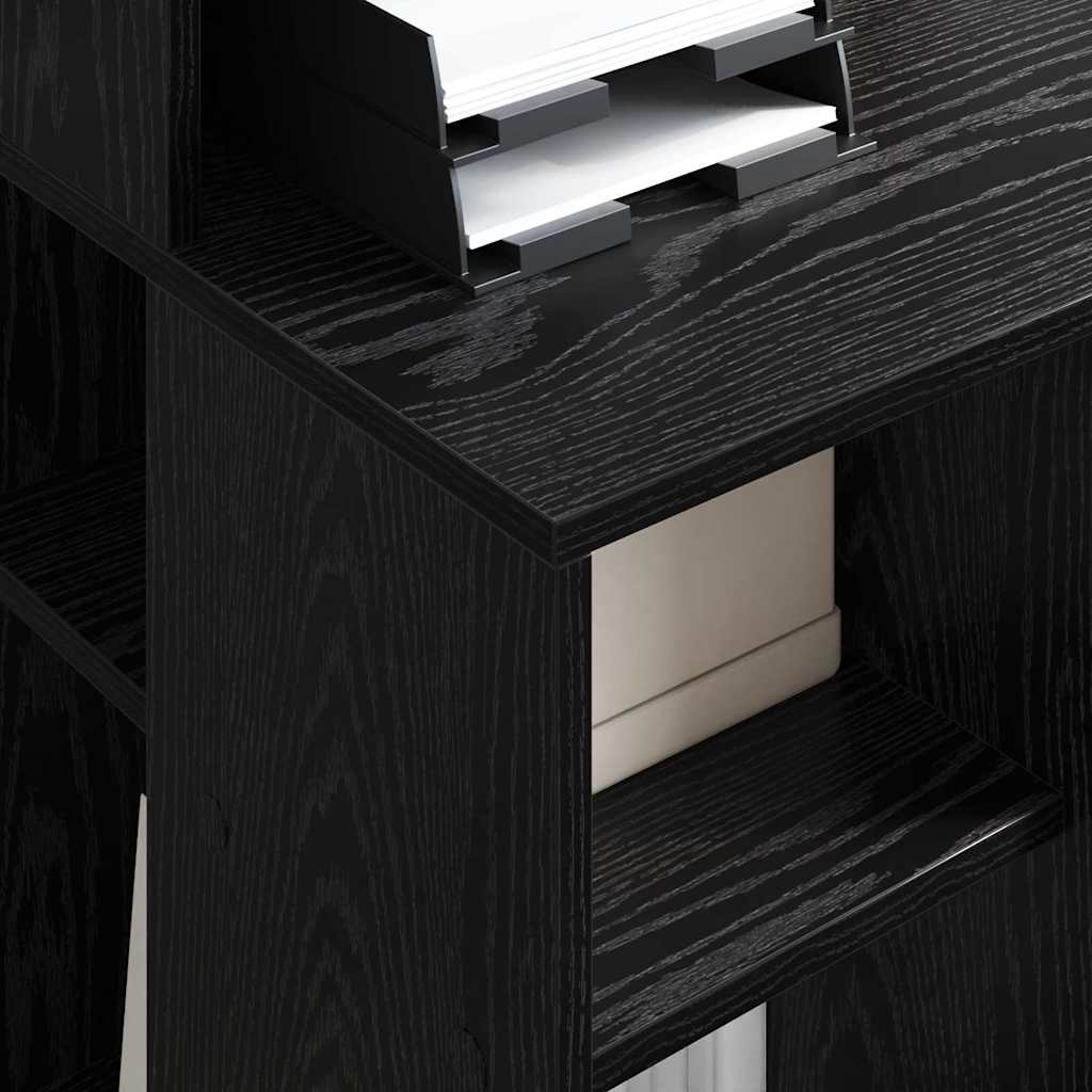 Scrivania Rovere Nero 90 x 48 x 101,5 cm Legno multistrato | homemem39