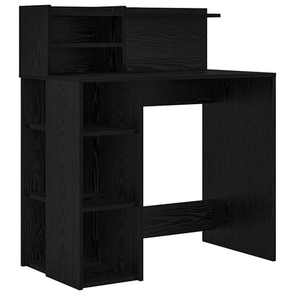Scrivania Rovere Nero 90 x 48 x 101,5 cm Legno multistrato | homemem39
