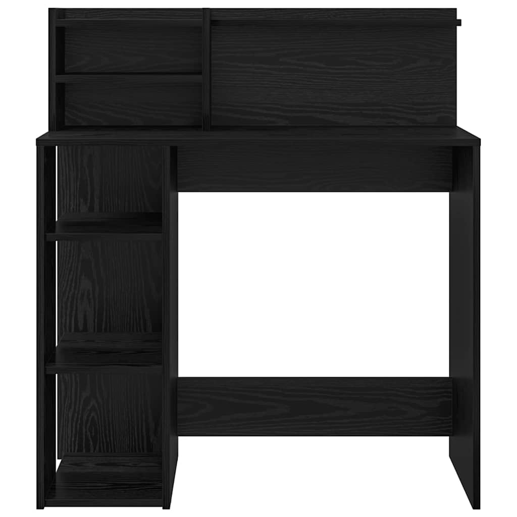 Scrivania Rovere Nero 90 x 48 x 101,5 cm Legno multistrato | homemem39
