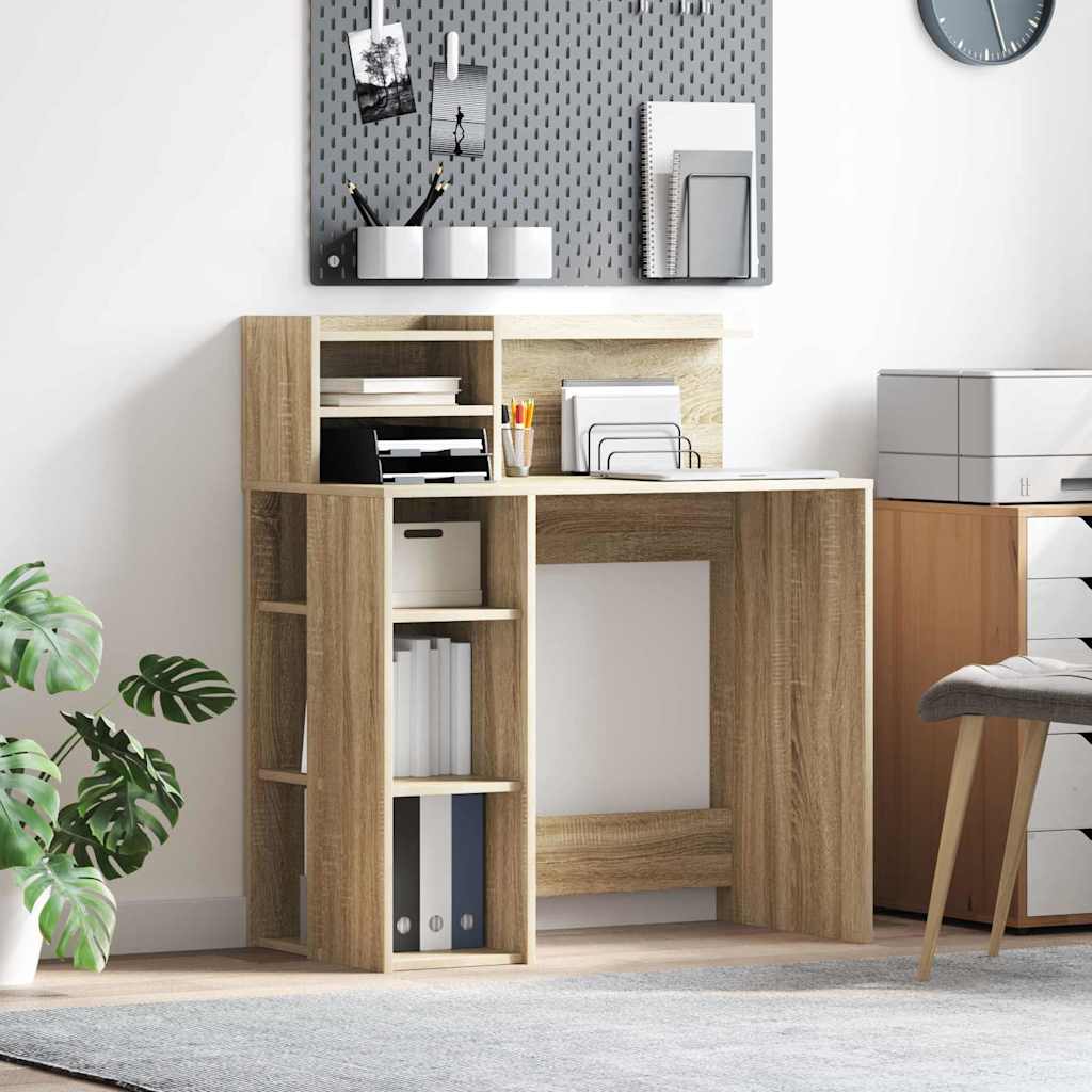 Scrivania Rovere Sonoma 90 x 48 x 101,5 cm Legno multistrato | homemem39
