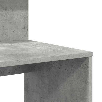 Scrivania Grigio cemento 90 x 48 x 101,5 cm Legno multistrato | homemem39
