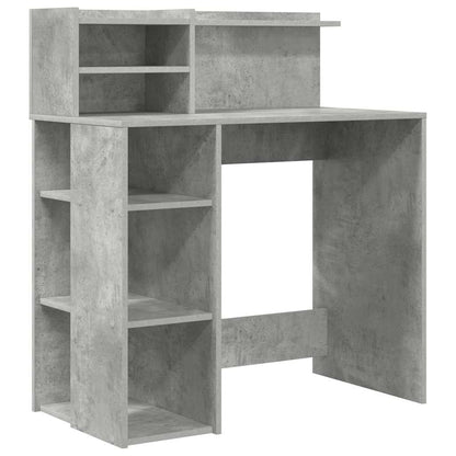 Scrivania Grigio cemento 90 x 48 x 101,5 cm Legno multistrato | homemem39