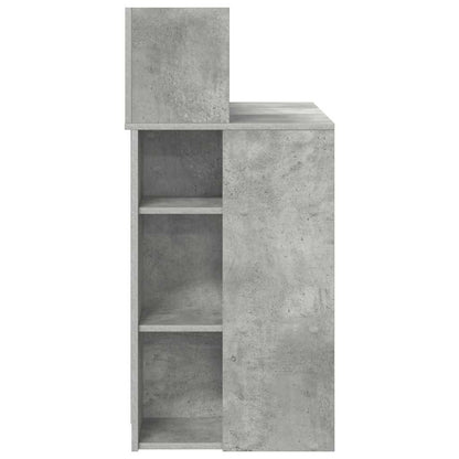 Scrivania Grigio cemento 90 x 48 x 101,5 cm Legno multistrato | homemem39