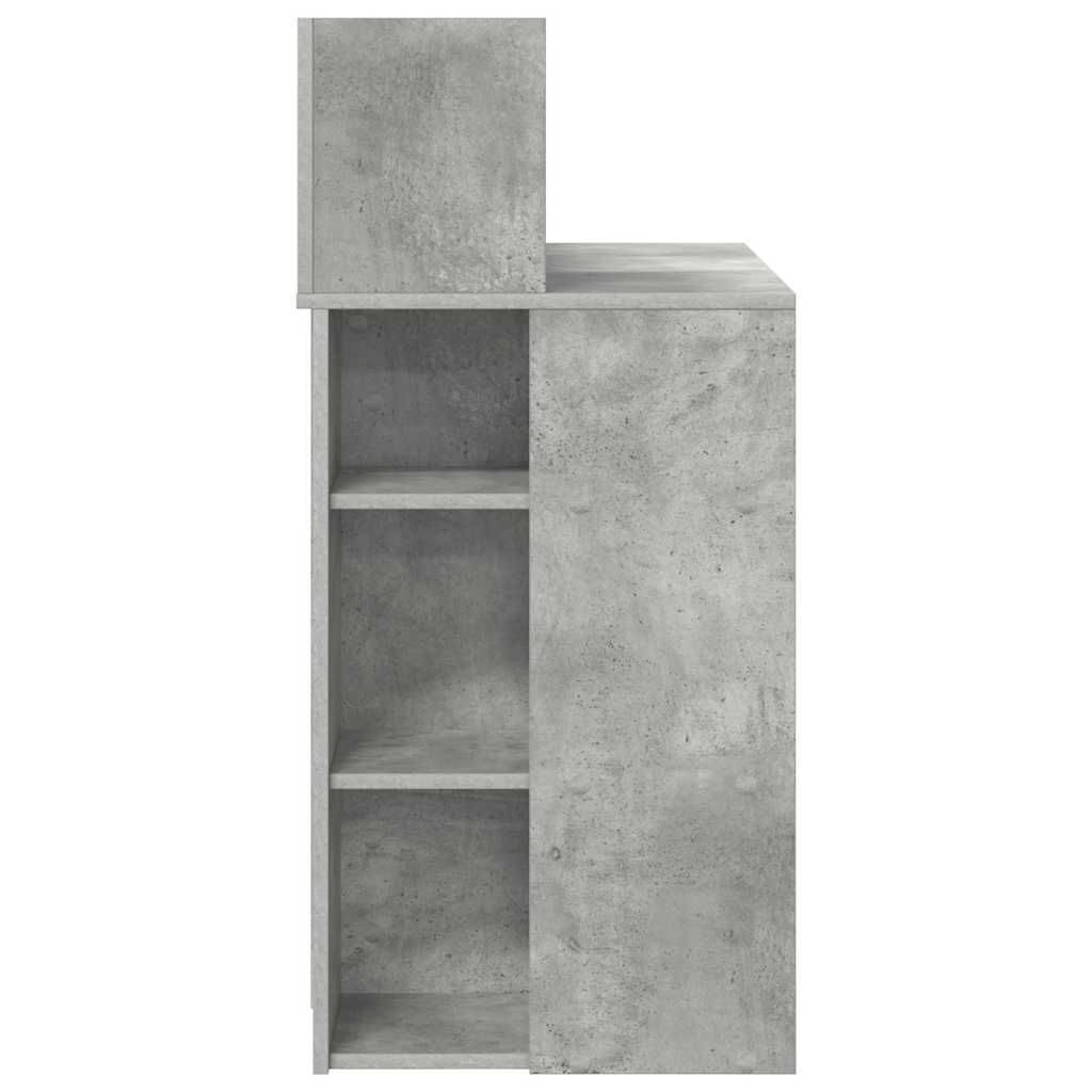 Scrivania Grigio cemento 90 x 48 x 101,5 cm Legno multistrato