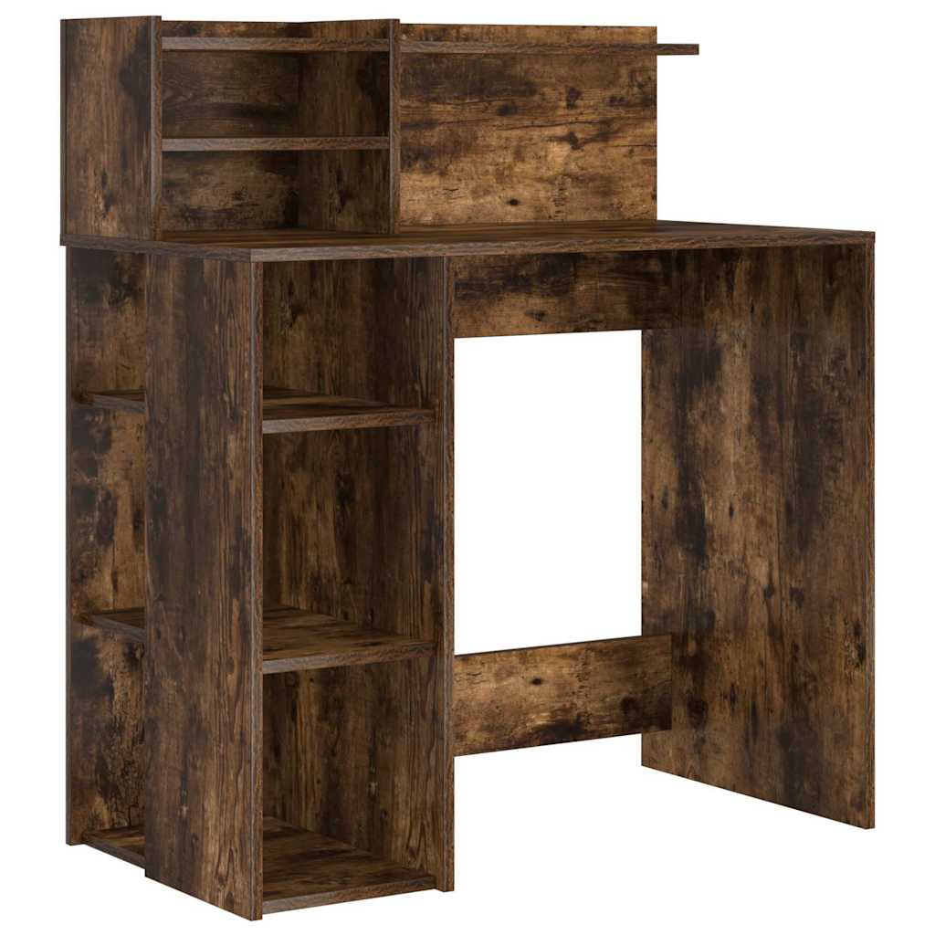 Scrivania Rovere fumé 90 x 48 x 101,5 cm Legno multistrato | homemem39