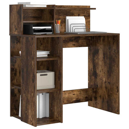 Scrivania Rovere fumé 90 x 48 x 101,5 cm Legno multistrato | homemem39