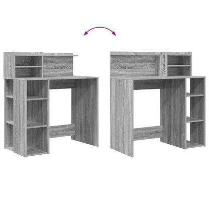 Scrivania Grigio Sonoma 90 x 48 x 101,5 cm Legno multistrato | homemem39