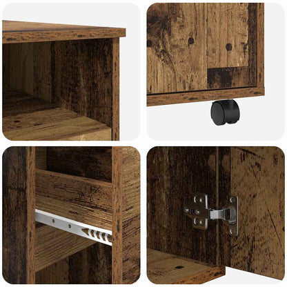 Scrivania con Ruote con cassetto Legno vecchio 91 x 50 x 77 cm | homemem39