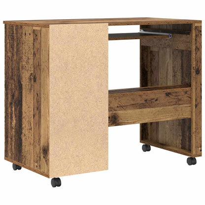 Scrivania con Ruote con cassetto Legno vecchio 91 x 50 x 77 cm | homemem39