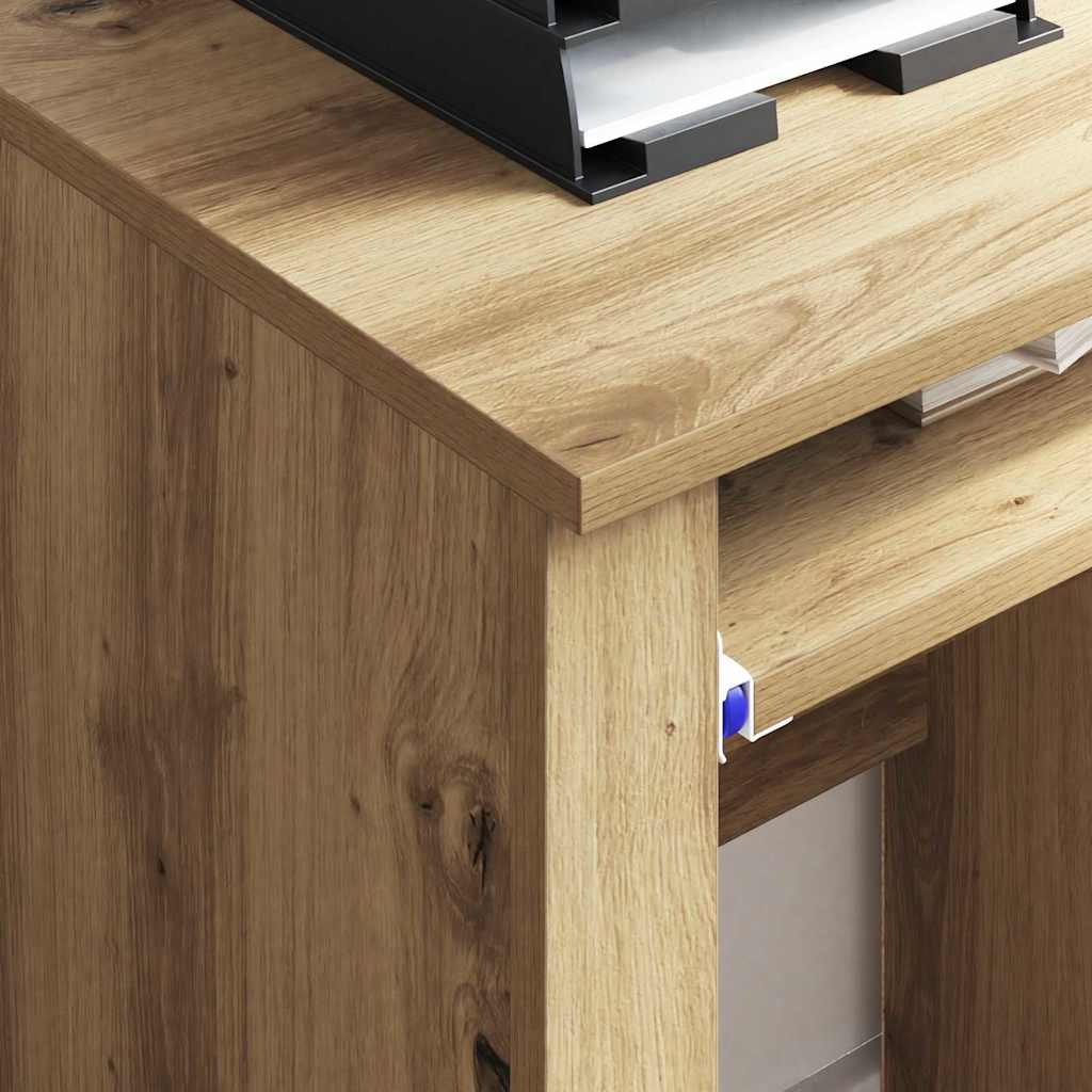 Scrivania con Ruote Rovere artigianale 91 x 50 x 77 cm | homemem39