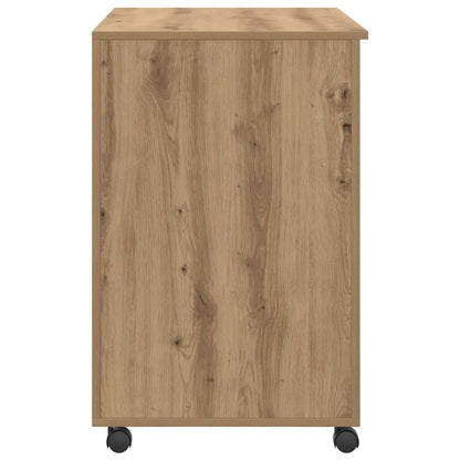 Scrivania con Ruote Rovere artigianale 91 x 50 x 77 cm
