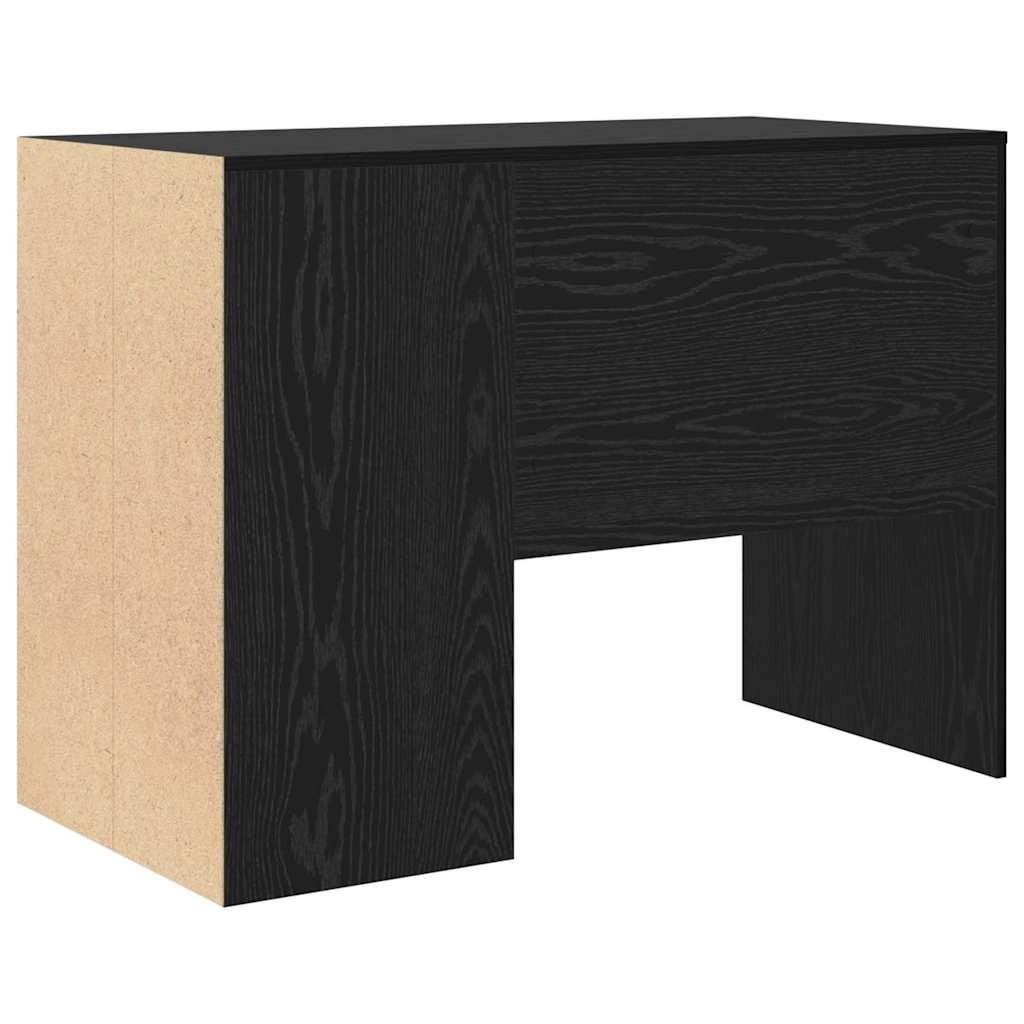Scrivania Rovere Nero 102 x 50 x 75 cm Legno multistrato | homemem39