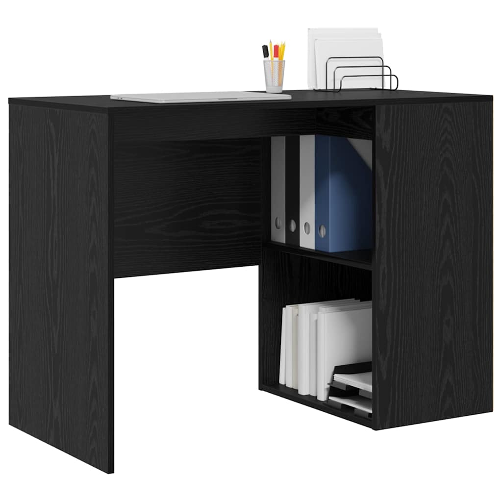 Scrivania Rovere Nero 102 x 50 x 75 cm Legno multistrato | homemem39
