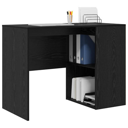 Scrivania Rovere Nero 102 x 50 x 75 cm Legno multistrato | homemem39