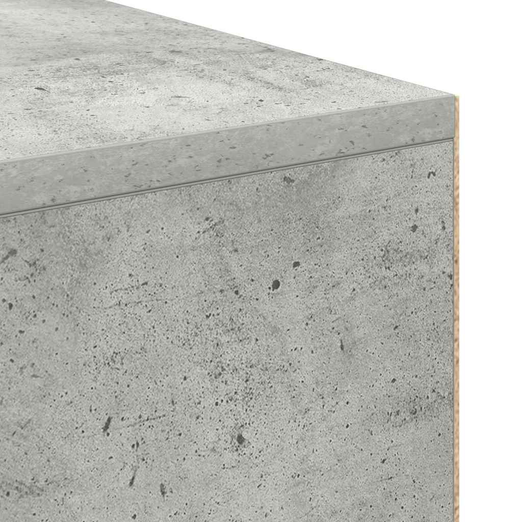 Scrivania Grigio cemento 102 x 50 x 75 cm Legno multistrato | homemem39