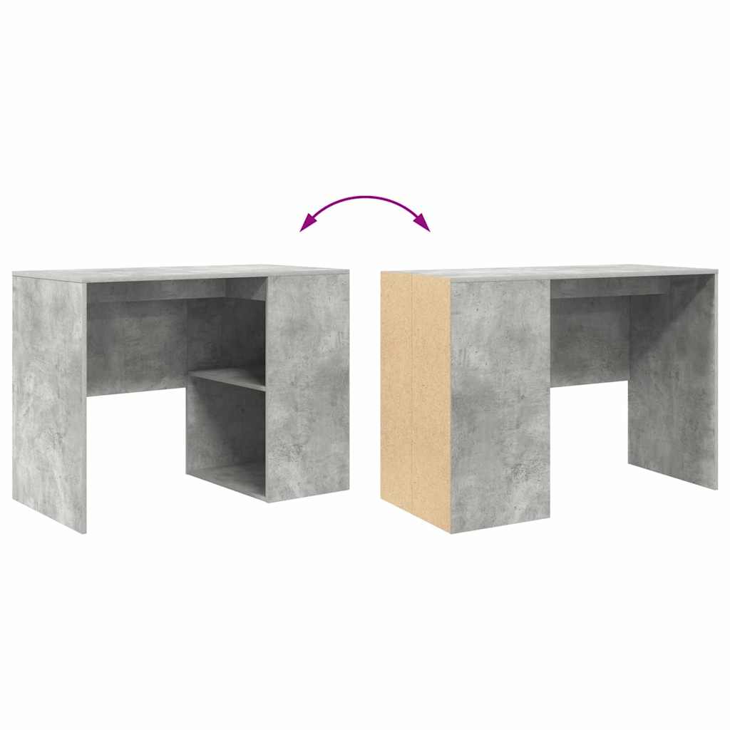 Scrivania Grigio cemento 102 x 50 x 75 cm Legno multistrato