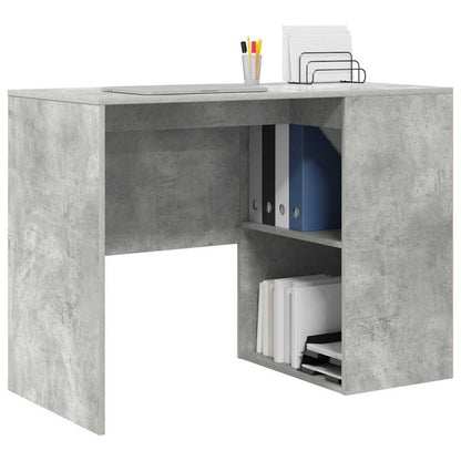 Scrivania Grigio cemento 102 x 50 x 75 cm Legno multistrato | homemem39