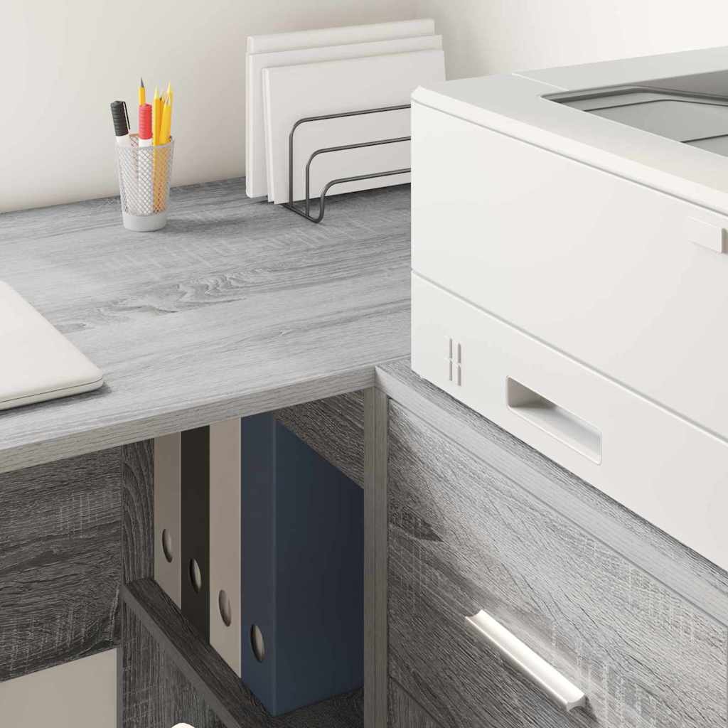 Scrivania Grigio Sonoma 102 x 50 x 75 cm Legno multistrato | homemem39