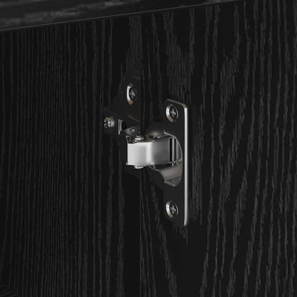 Credenza con cassetto Rovere Nero 38 x 34 x 75 cm