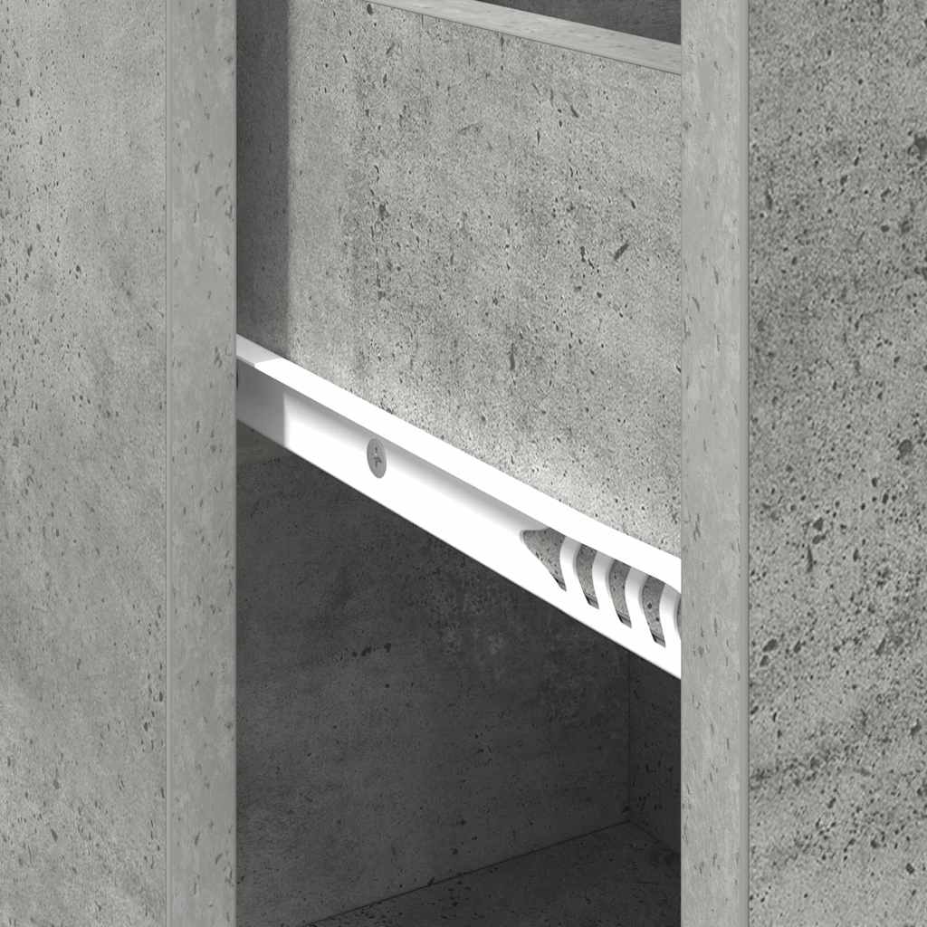 Credenza con cassetto Grigio cemento 38 x 34 x 75 cm