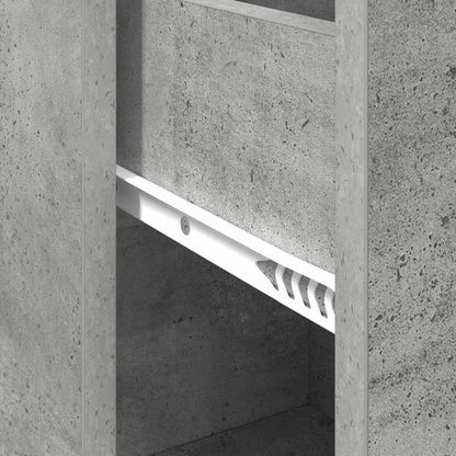 Credenza con cassetto Grigio cemento 38 x 34 x 75 cm