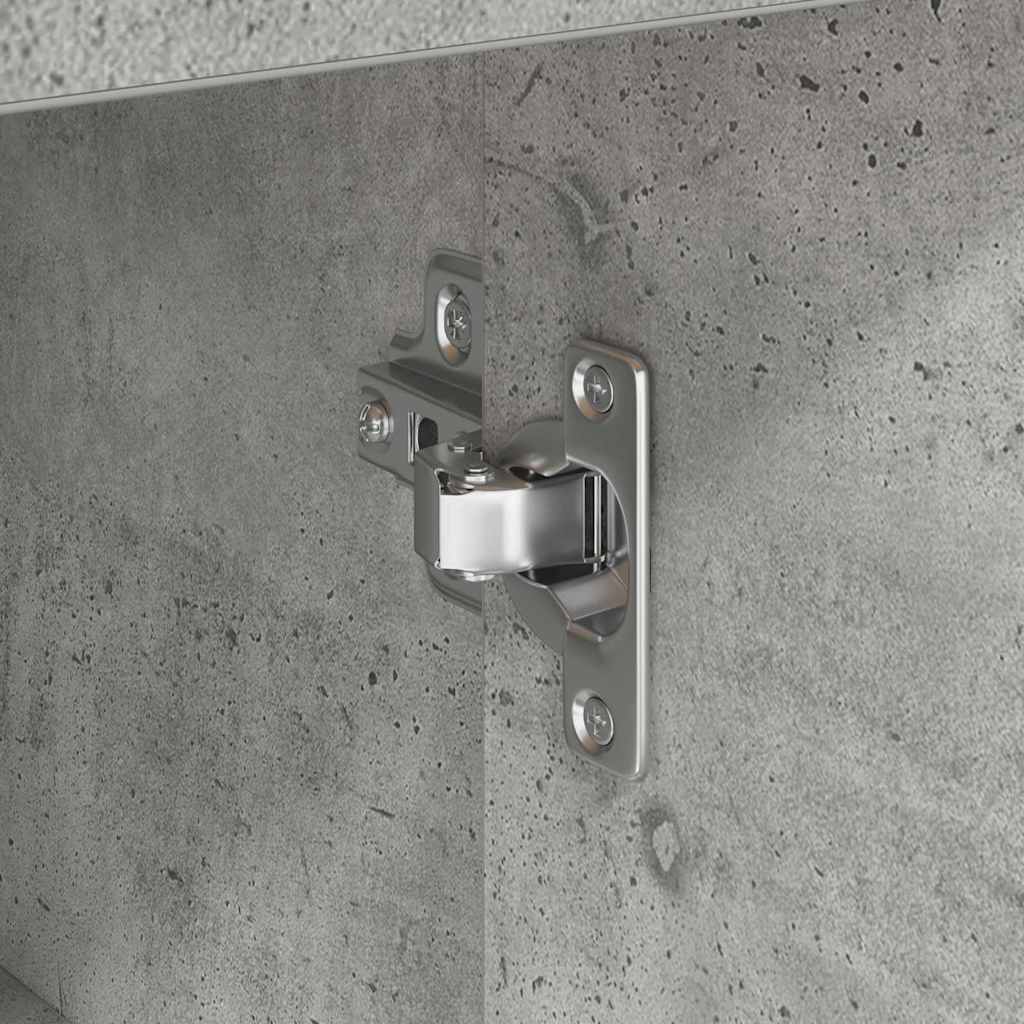 Credenza con cassetto Grigio cemento 38 x 34 x 75 cm