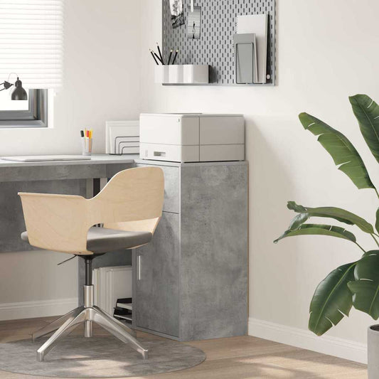 Credenza con cassetto Grigio cemento 38 x 34 x 75 cm