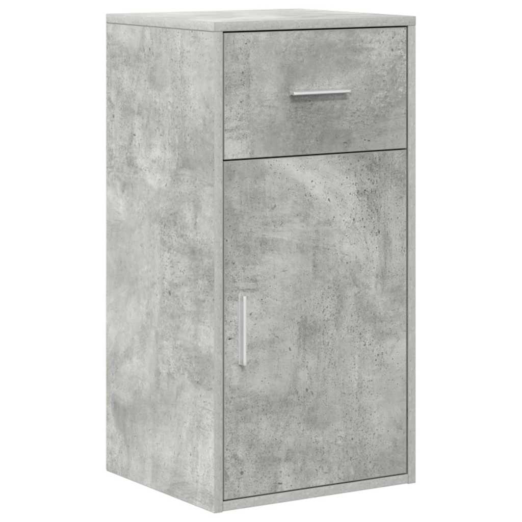 Credenza con cassetto Grigio cemento 38 x 34 x 75 cm