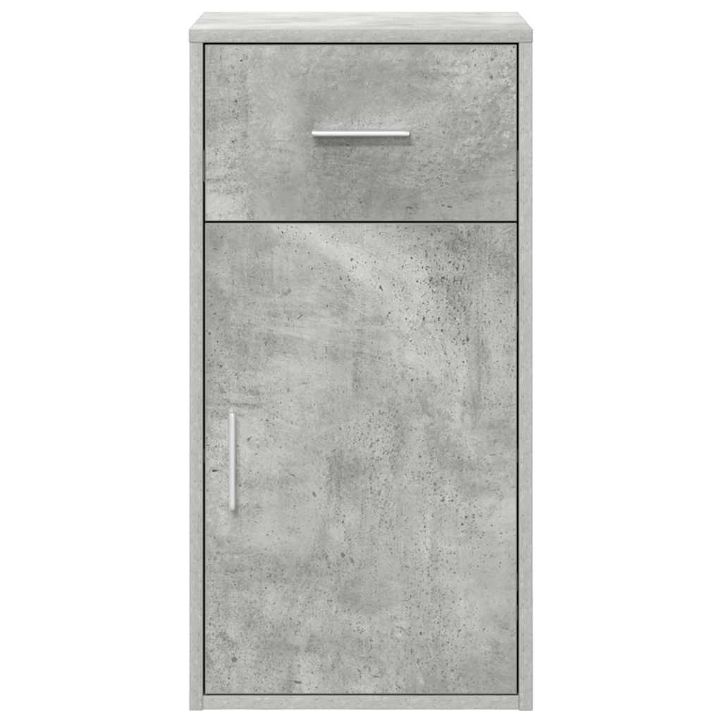Credenza con cassetto Grigio cemento 38 x 34 x 75 cm