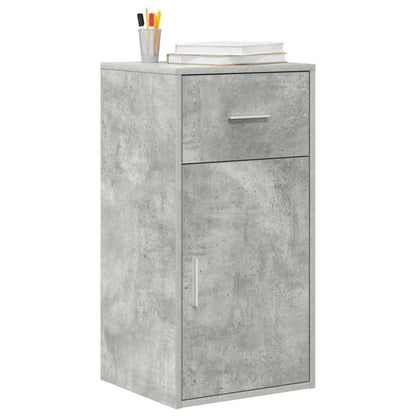 Credenza con cassetto Grigio cemento 38 x 34 x 75 cm