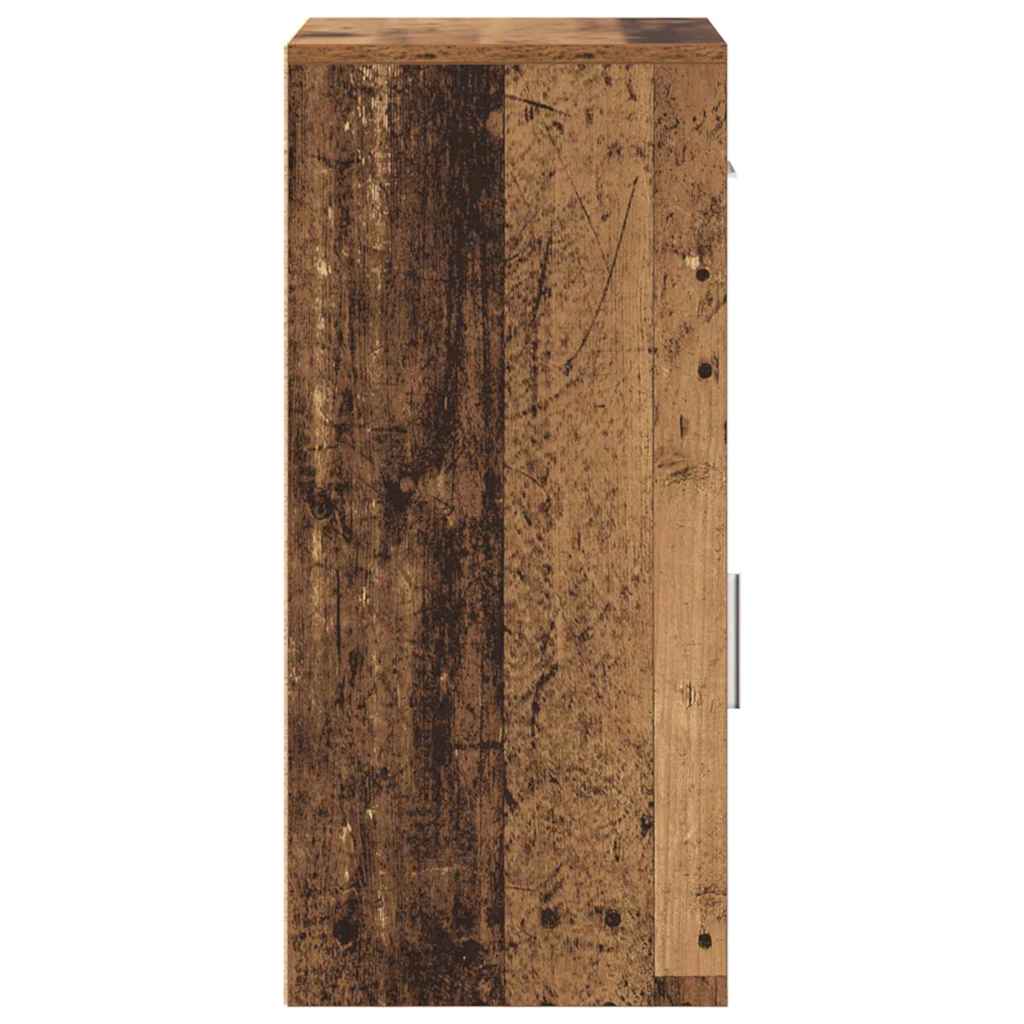 Credenza con cassetto Legno vecchio 38 x 34 x 75 cm