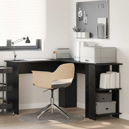 Scrivania ad angolo Rovere Nero 140 x 113,5 x 75 cm | homemem39