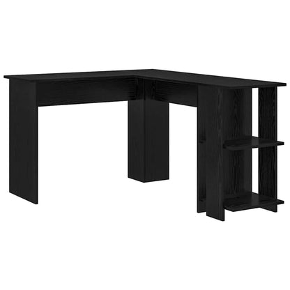 Scrivania ad angolo Rovere Nero 140 x 113,5 x 75 cm | homemem39