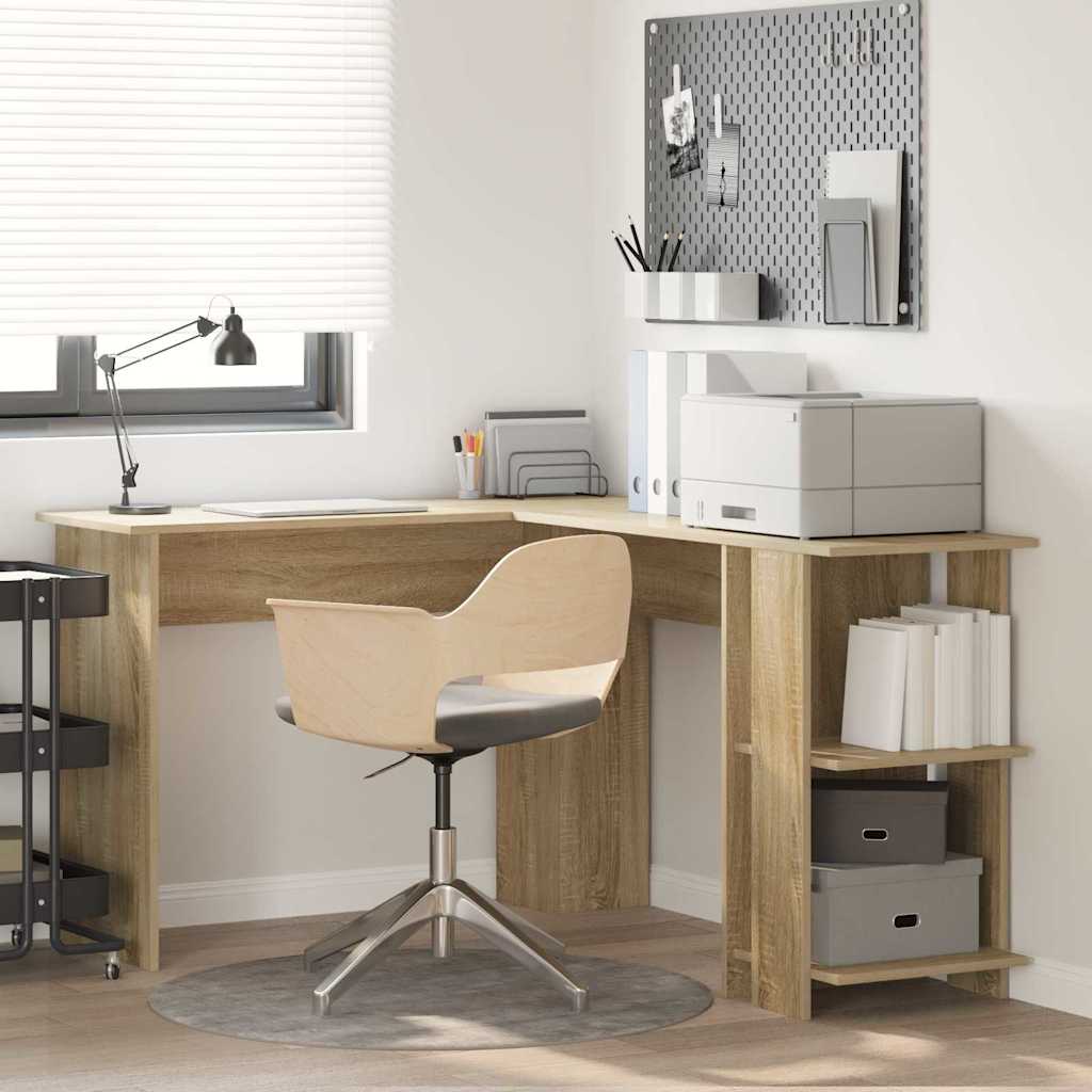 Scrivania ad angolo Rovere Sonoma 140 x 113,5 x 75 cm