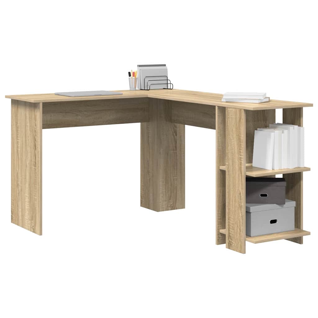 Scrivania ad angolo Rovere Sonoma 140 x 113,5 x 75 cm