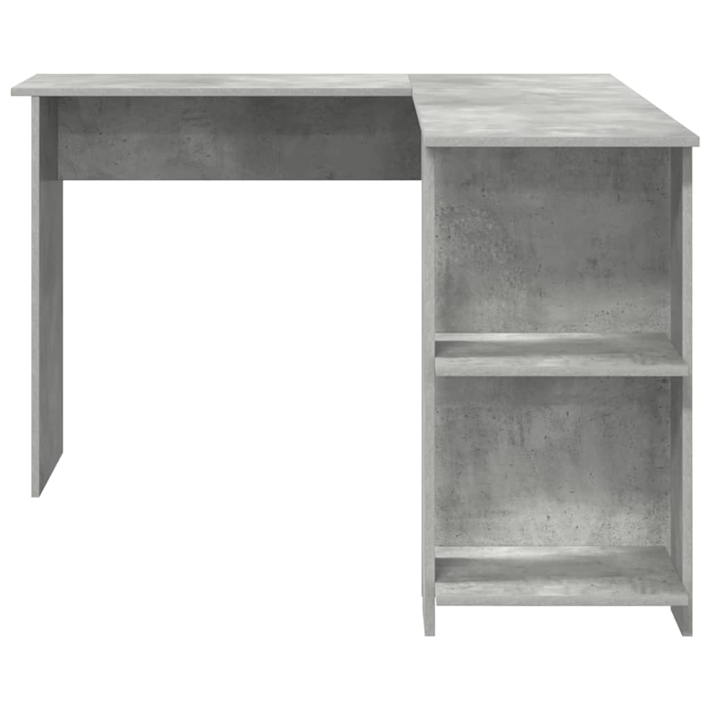 Scrivania ad angolo Grigio cemento 140 x 113,5 x 75 cm