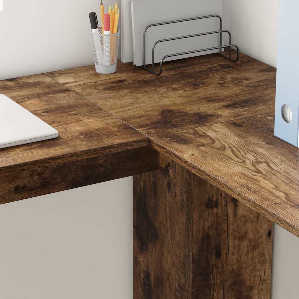 Scrivania ad angolo Rovere fumé 140 x 113,5 x 75 cm | homemem39