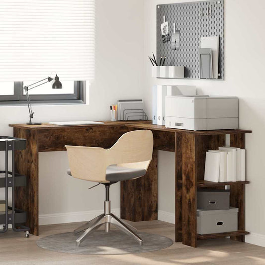 Scrivania ad angolo Rovere fumé 140 x 113,5 x 75 cm | homemem39