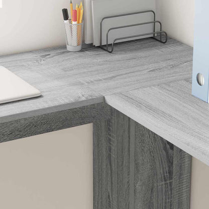 Scrivania ad angolo Grigio Sonoma 140 x 113,5 x 75 cm | homemem39