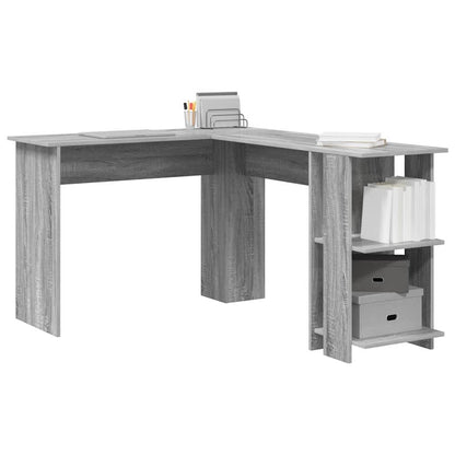 Scrivania ad angolo Grigio Sonoma 140 x 113,5 x 75 cm