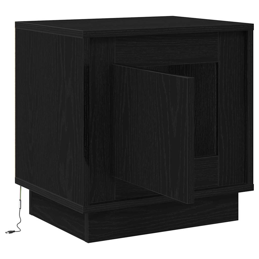 Armadio da Notte 2 pcs Nero 44 x 34,5 x 45 cm Legno multistrato
