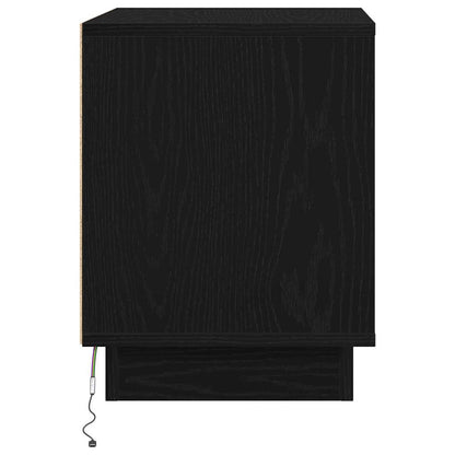 Armadio da Notte 2 pcs Nero 44 x 34,5 x 45 cm Legno multistrato
