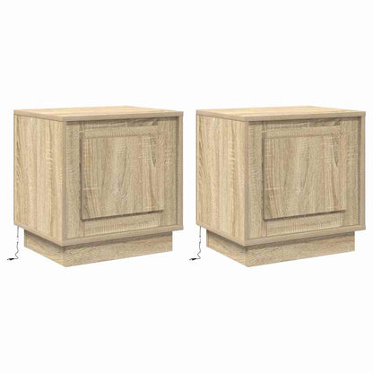 Armadio da Notte 2 pcs Rovere Sonoma 44 x 34,5 x 45 cm